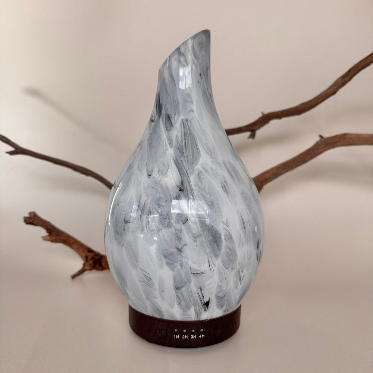grey storm glass essential oils and fragrance oils diffuser